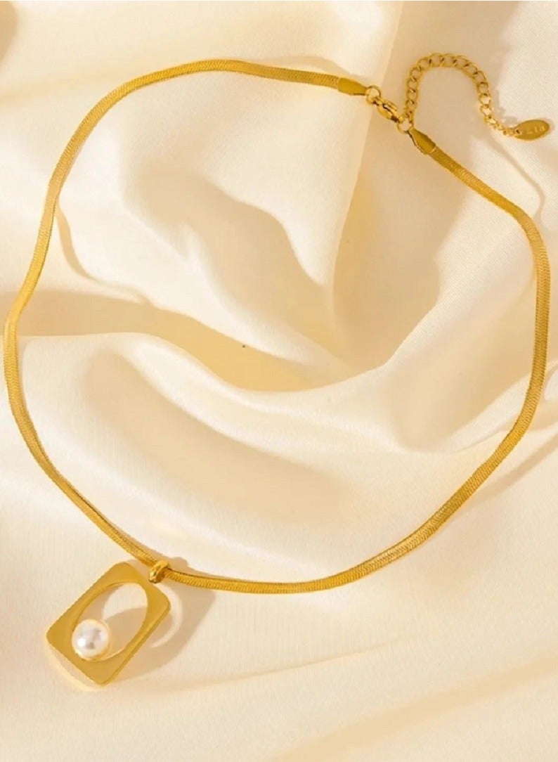 مانيكان قلادة من الفولاذ المقاوم للصدأ، للنساء، فاخرة، إكسسوارات هدايا نسائية - Image 4