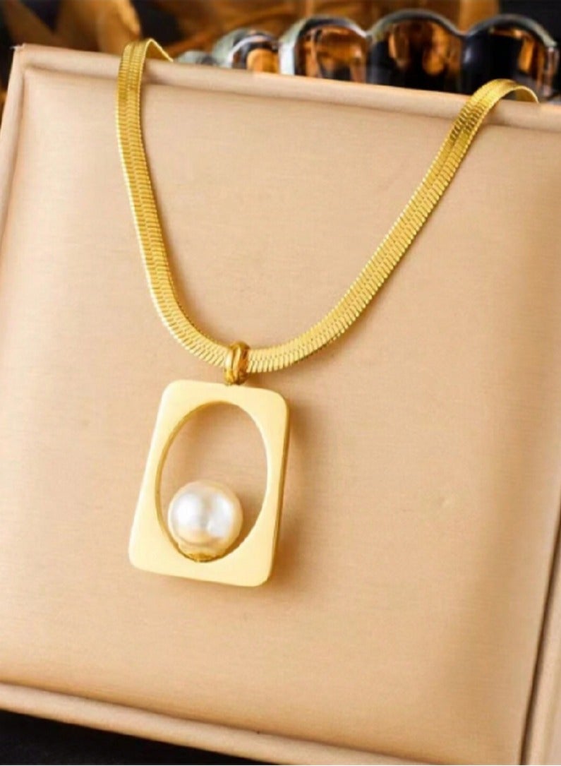 مانيكان قلادة من الفولاذ المقاوم للصدأ، للنساء، فاخرة، إكسسوارات هدايا نسائية - Image 3