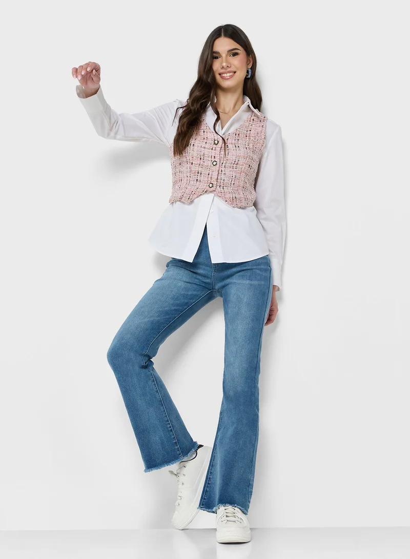 High Rise Bootcut Jeans