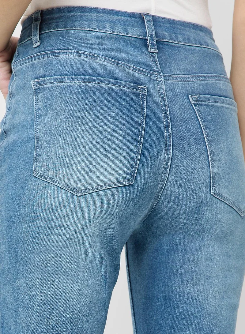 Ginger blue High Rise Bootcut Jeans for Women | Best Price UAE