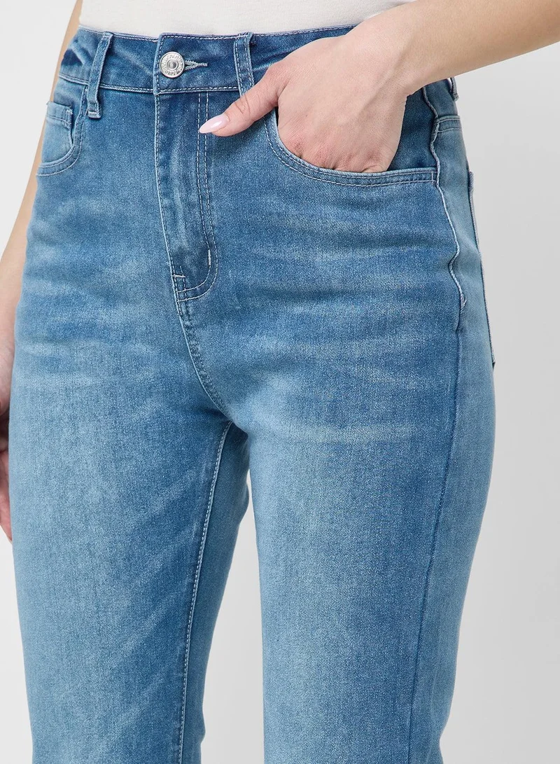 Ginger blue High Rise Bootcut Jeans for Women | Best Price UAE