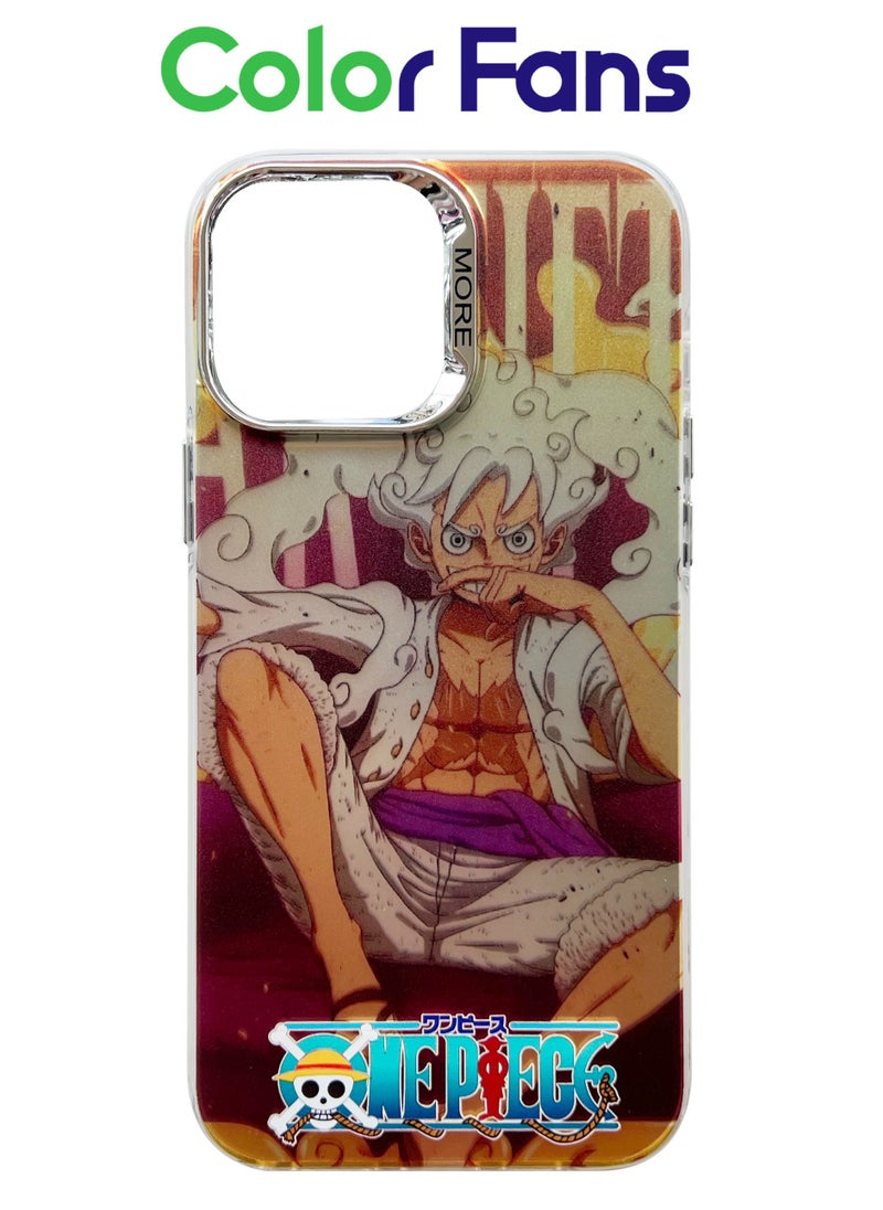 Cover for iPhone 14 Electroplated Fluorescent Laser Phone Case with One Piece Pattern for iPhone 13