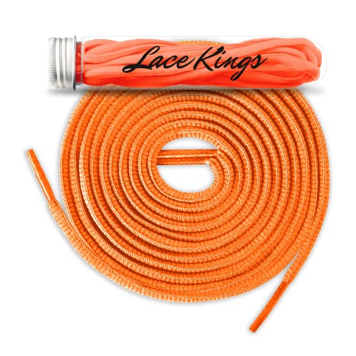 Lace Kings رباط أحذية كينغز الدائري (برتقالي نيون - 36 بوصة) - Image 1