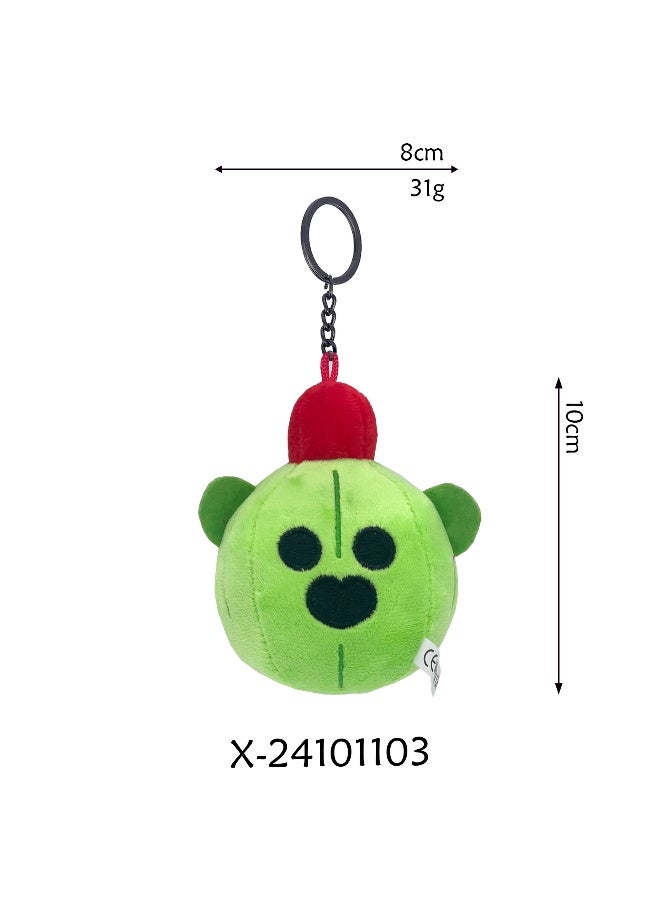 Brawl Stars Spike Plush Toy Keychain 