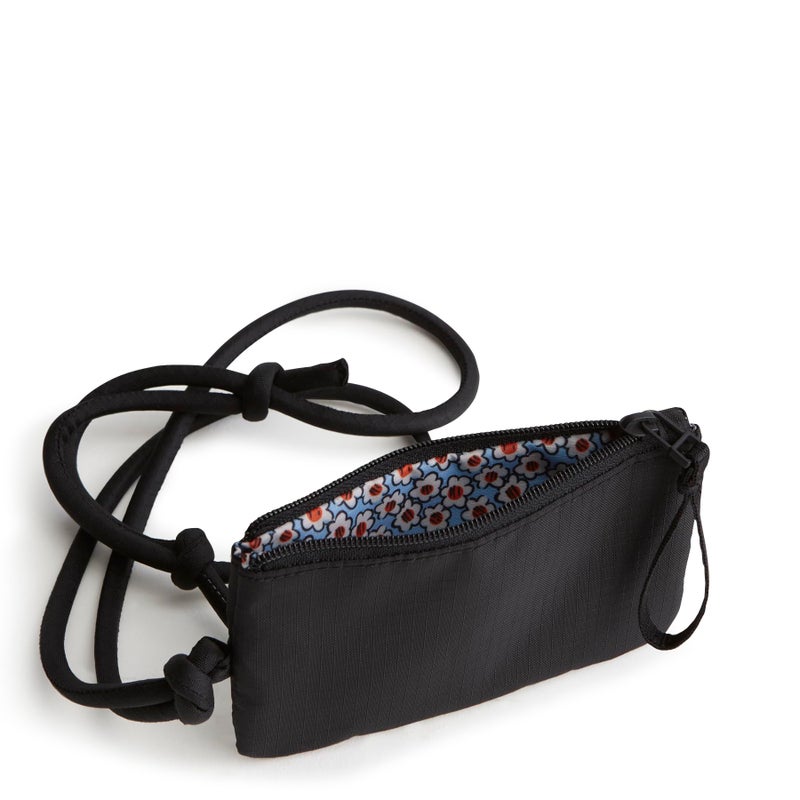 Vera Bradley Women's Ripstop Zip Card Pouch Lanyard, Moonless Night, One Size - Image 2