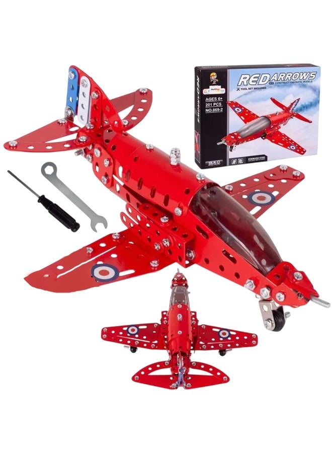 Red Arrows Assembly Alloy Plane 201 Pieces - 869-2 - Image 1