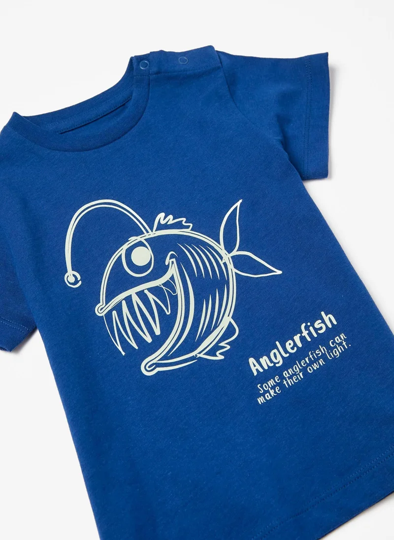 Zippy 2 Pack Cotton T-shirts for Baby Boys 'Octopus & Monkfish'