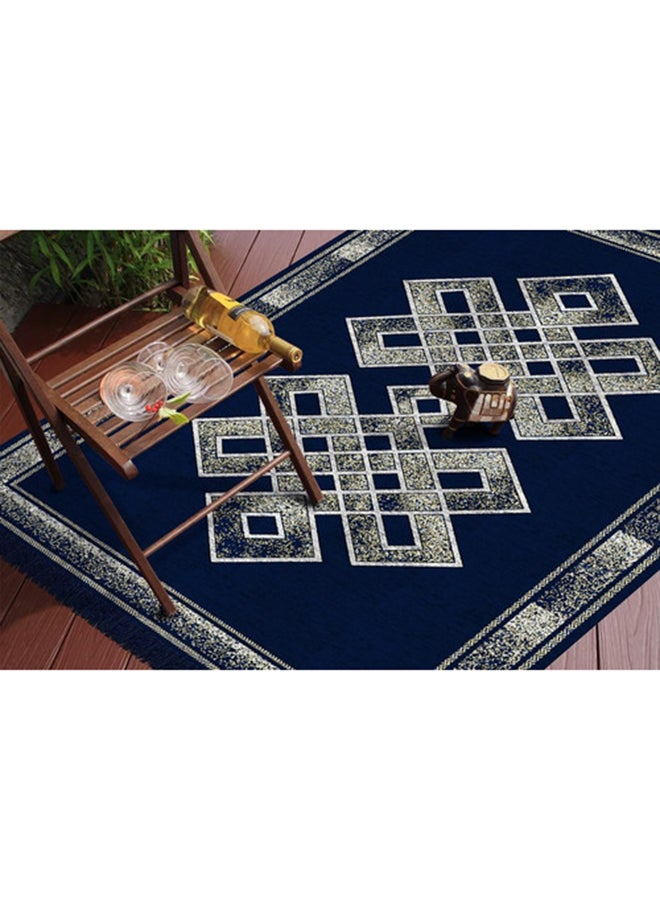 بي اس بي هوم سجادة شينيل فاخرة من تصميم BSB HOME | خيط ذهبي ناعم مع سجادة مخملية بوزن 500 جرام لكل متر مربع لغرفة المعيشة أو غرفة النوم أو الممر | 150×210 سم أو 5×7 أقدام - Image 1