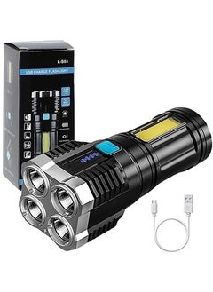BROZEN SALES BROZEN SALES 4 Core Torch Light Durable Rechargeable Flashlight Outdoor Activities Camping Torch Light  - Image 2