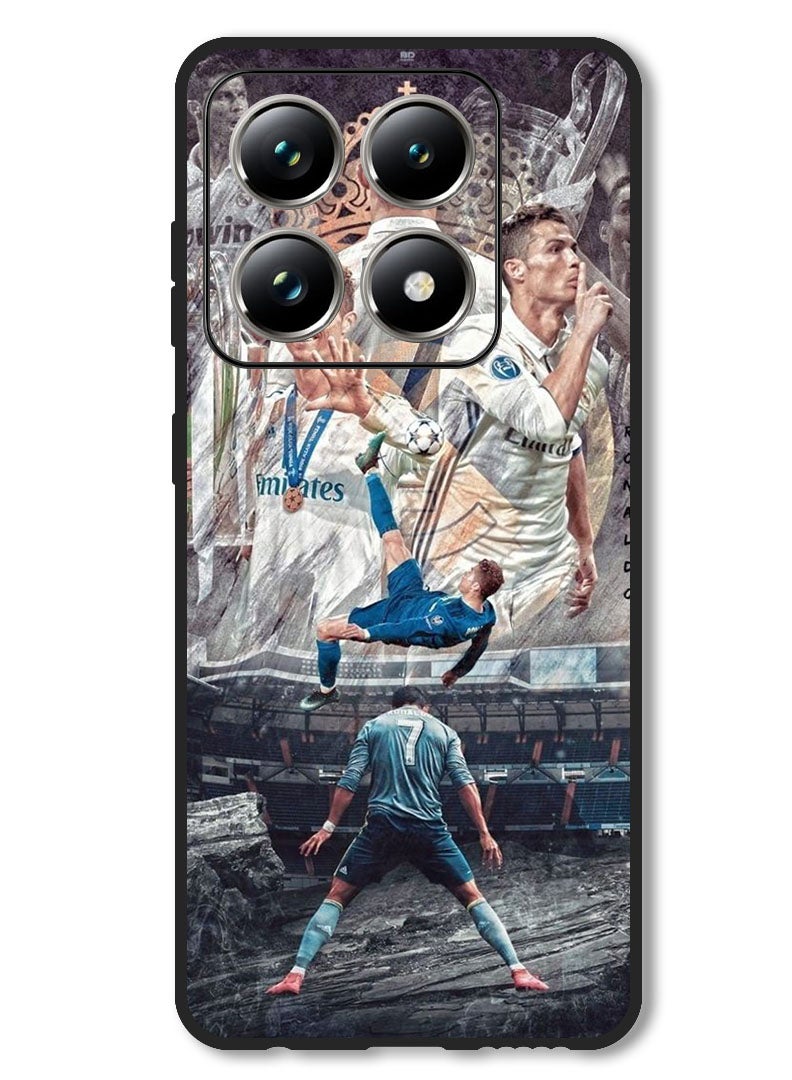 Theodor Case Compatible with Xiaomi 14T Pro Protection Shockproof Bumper Cover Ronaldo (4) - Image 1