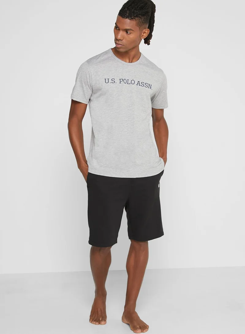 U.S. Polo Assn. Logo Crew Neck T-Shirt