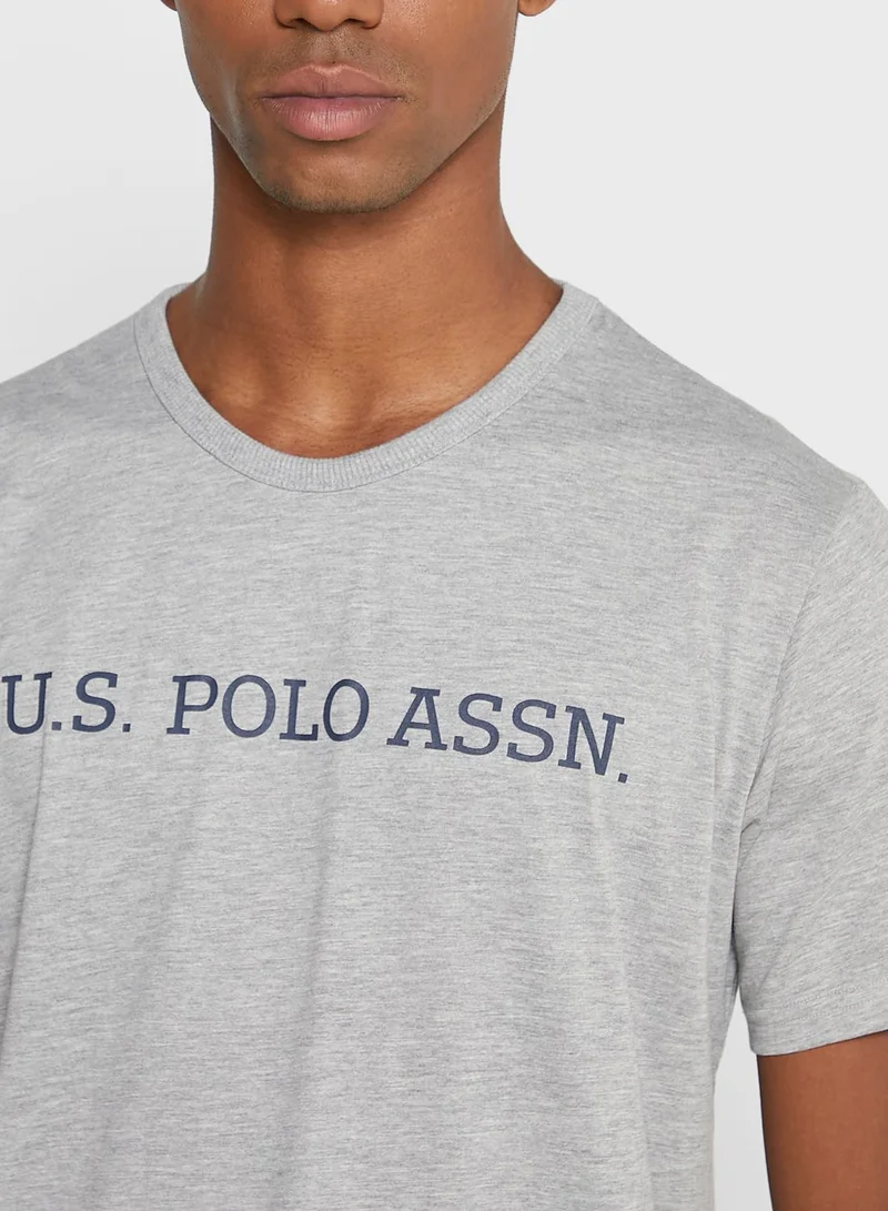 U.S. Polo Assn. Logo Crew Neck T-Shirt