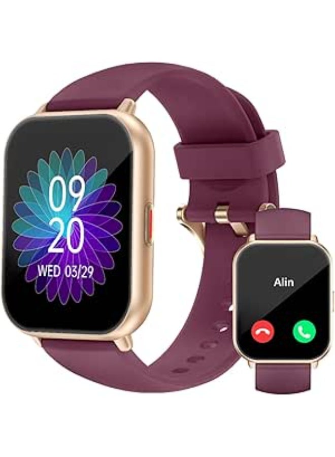 RUIMEN Smartwatch with Bluetooth Calling & HD Touch Screen – 24/7 Heart Rate, SpO2 & Sleep Monitor, Fitness Tracker with 100+ Sports Modes (Android & iOS Compatible) - Image 1
