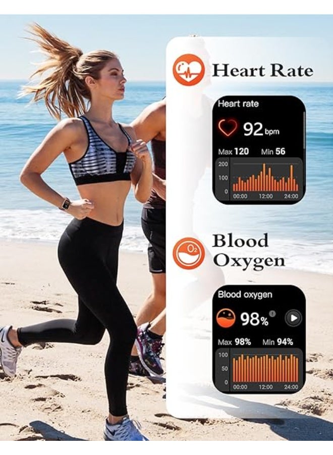 RUIMEN Smartwatch with Bluetooth Calling & HD Touch Screen – 24/7 Heart Rate, SpO2 & Sleep Monitor, Fitness Tracker with 100+ Sports Modes (Android & iOS Compatible) - Image 5