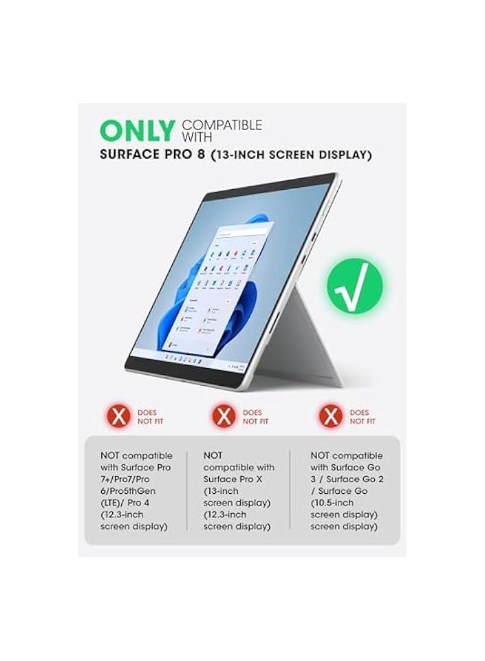 SUPCASE [UB PRO Series] Case Designed For Microsoft Surface Pro 8, Full-Body Kickstand Rugged Protective - Black - Image 2