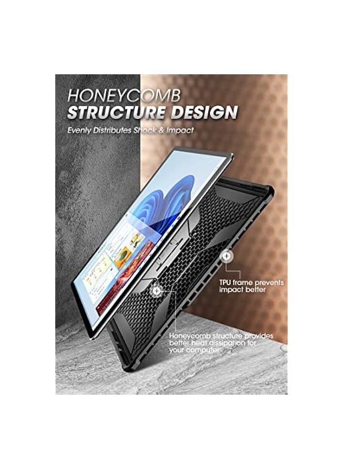 SUPCASE [UB PRO Series] Case Designed For Microsoft Surface Pro 8, Full-Body Kickstand Rugged Protective - Black - Image 4