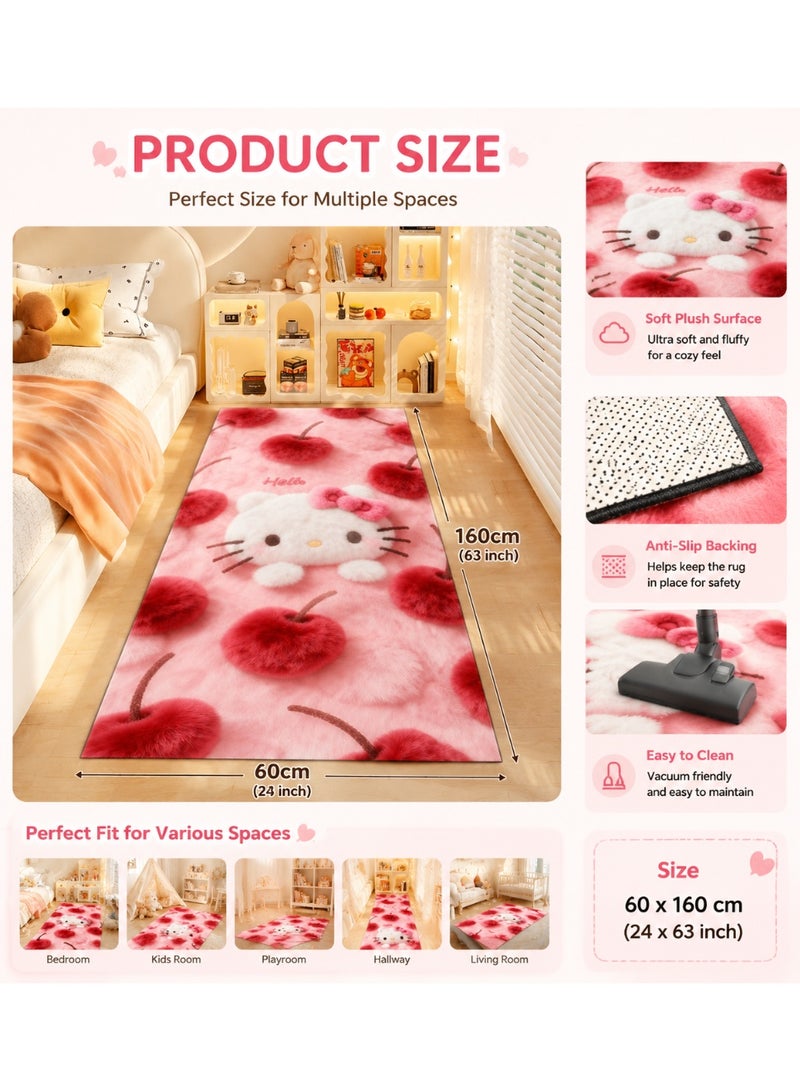 Cute Plush Area Rug, Soft Fluffy Floor Carpet, Cozy Home Decor Rug for Bedroom Living Room Kids Room Playroom Nursery - Image 5