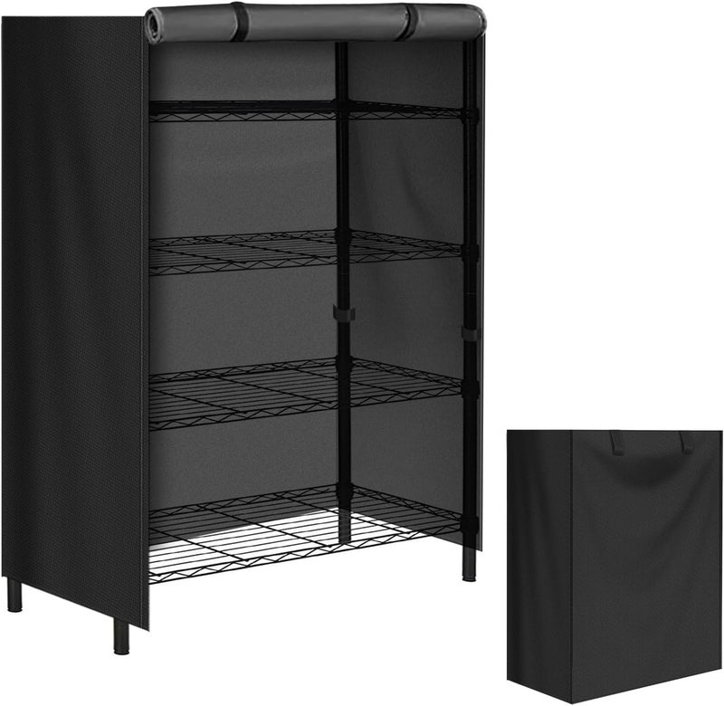 CATOTEL Storage Shelving Unit Cover,Waterproof Shelf Cart Cover Protective Outdoor Indoor Storage Rack Dust Cover with Zipper (36" Lx14 Wx54 H) - Image 1