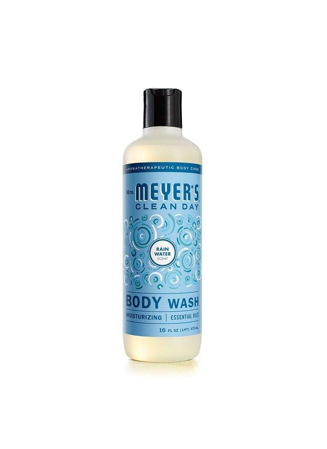 Mrs. Meyer's Clean Day MRS. MEYER'S CLEAN DAY Moisturizing Body Wash For Women And Men, Biodegradable Shower Gel Formula Made With Essential Oils, Rain Water, 16 oz  - Image 1