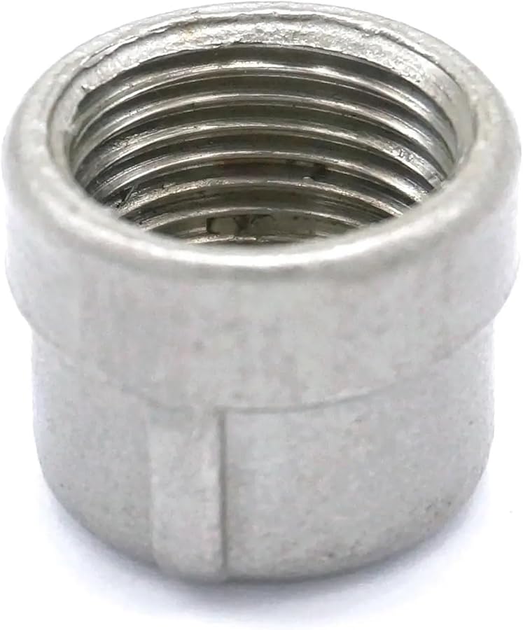 3 8 بوصة خيط BSP أنثى 304 تركيب أنابيب الفولاذ المقاوم للصدأ رأس مقبس غاطس مستدير 2.5 ميجا باسكال - Image 1