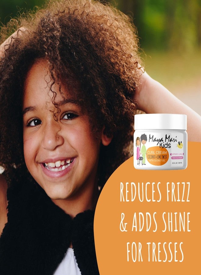 MAYA MARI - Kids Curl Cream With Coconut Oil, Curly Hair Cream, Coconut and Lime Twist, 12 oz - Image 5