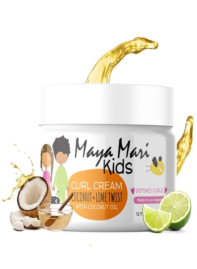 MAYA MARI - Kids Curl Cream With Coconut Oil, Curly Hair Cream, Coconut and Lime Twist, 12 oz - Image 1
