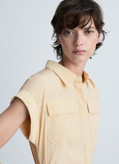 MANGO Knot Detail Shirt Dress  - Image 4