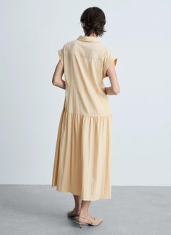 MANGO Knot Detail Shirt Dress  - Image 2
