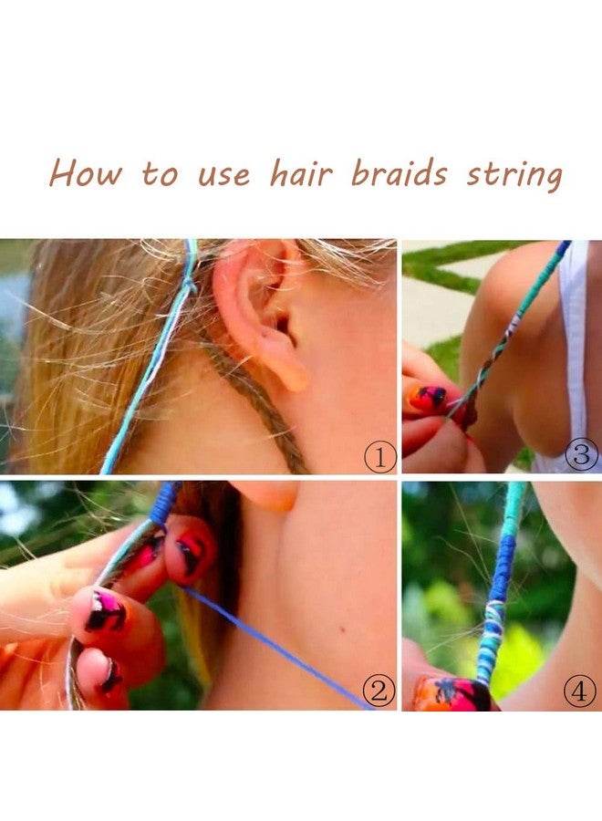 MIMAN Hair String For Braids Dreadlocks Diy Braided Hair Wrap Colorful Styling Hair Braiding Yarn Hair Strings For Hiphop Hair Accessories - Image 4