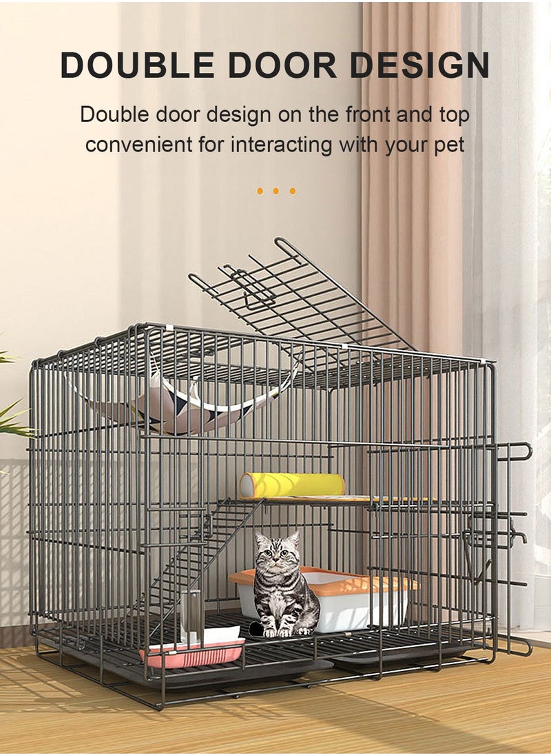 Kidle - Large Cat Cage Cat House Cat Cabinet Cat Nest Extra Large Free Space Pet Cages Kitten Cage - Image 1