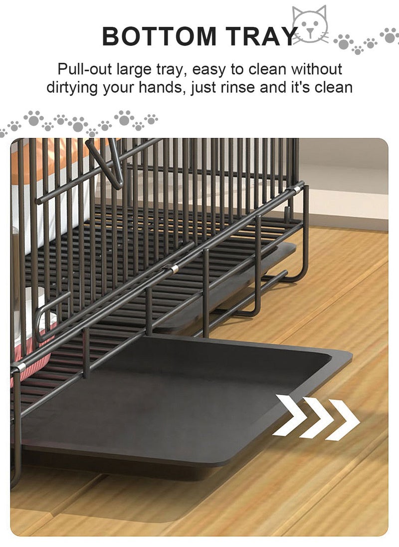 Kidle - Large Cat Cage Cat House Cat Cabinet Cat Nest Extra Large Free Space Pet Cages Kitten Cage - Image 1