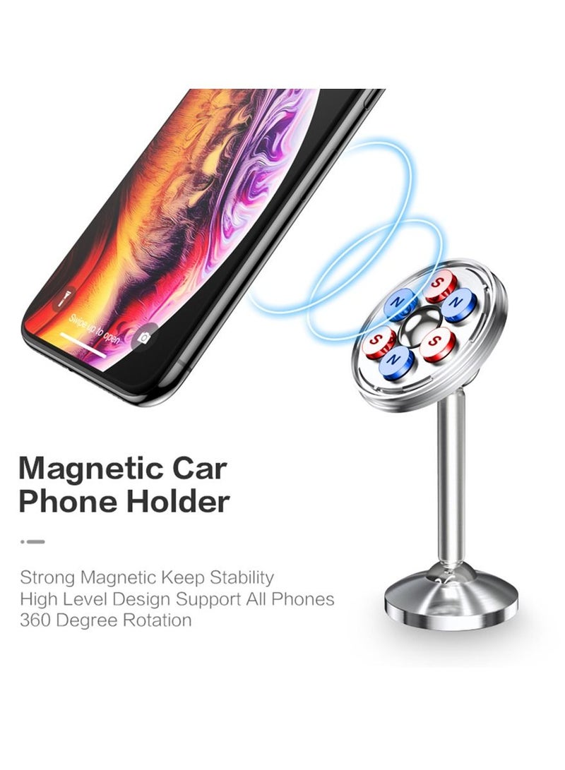 ريبنيو حامل موبايل مغناطيسي قابل للدوران ٣٦٠ درجة - فضي - Image 3