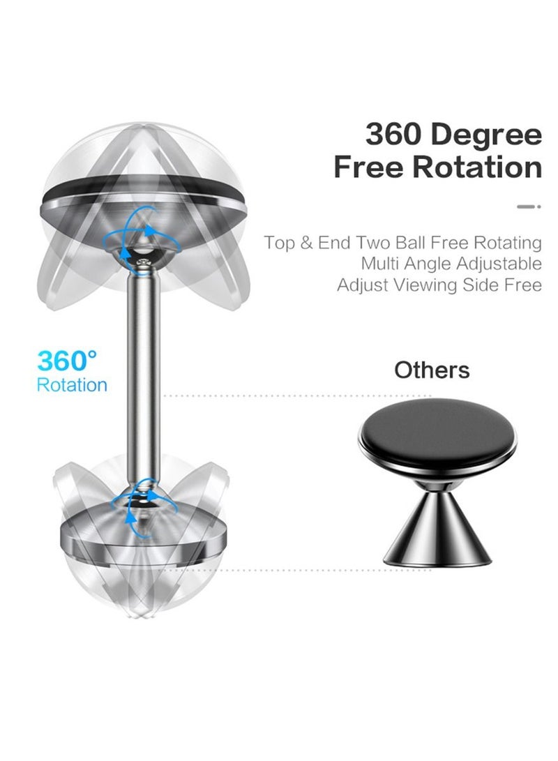 ريبنيو حامل موبايل مغناطيسي قابل للدوران ٣٦٠ درجة - فضي - Image 4
