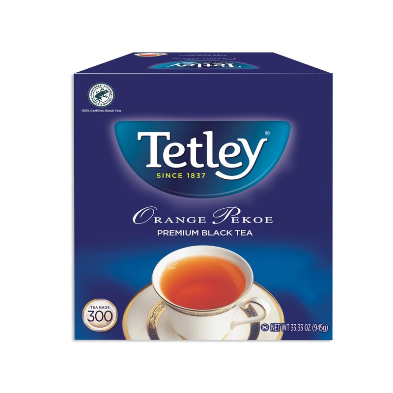 Tetley Tea Orange Pekoe Food Service Size 300Count 945g Tea Bags - Image 3