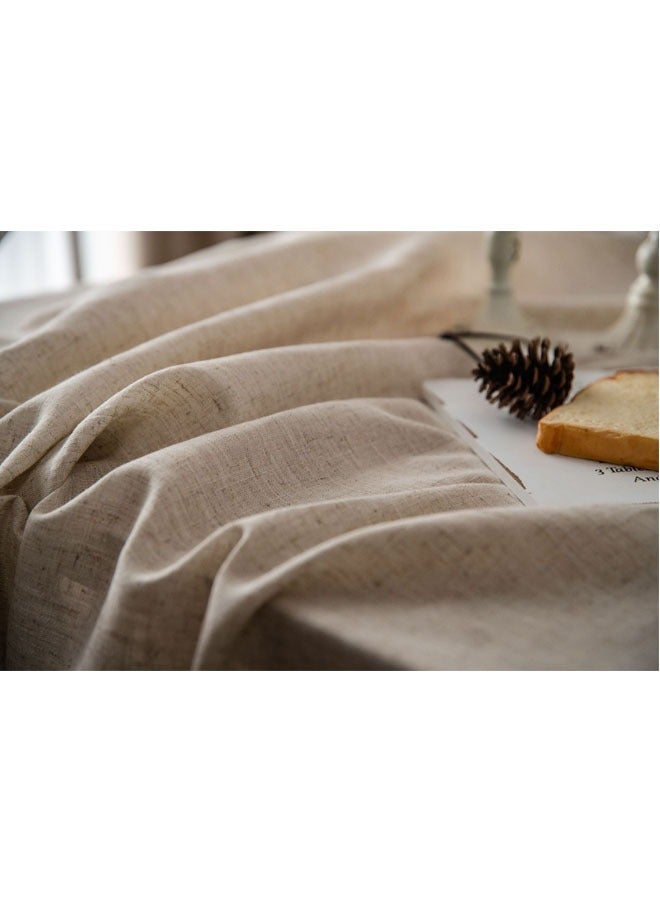 Table cloth Linen Fabric Table Cloth Washable Table Cover with Dust-Proof Wrinkle Resistant for Restaurant, Picnic, Indoor and Outdoor Dining140cm*200cm  - Image 5