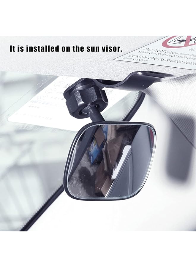 Automotive Interior Rearview Baby Mirror Right Wide Angle Convex Mirror For Infant Toddler Child Children Backseat Adjustable Rearview - Image 5