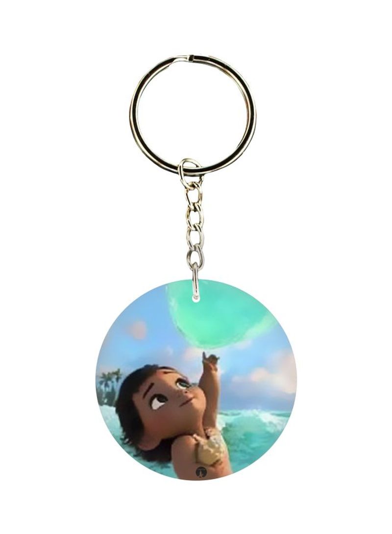 Animated Girl Printed Keychain