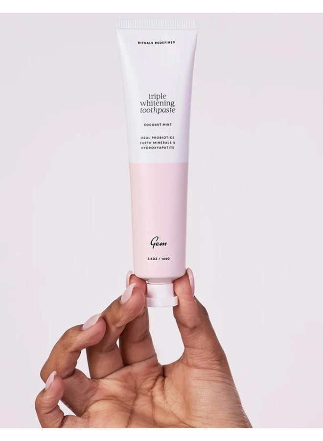 GEM Triple Whitening Toothpaste 100g – Coconut Mint - Image 4