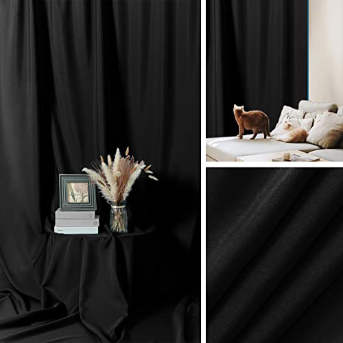 Sugargirl Black Backdrop Background for Photography, 8X10FT Photo Backdrop Black Screen Photo Booth Backdrop for Photoshoot Party Video(1 Panel) - Image 5