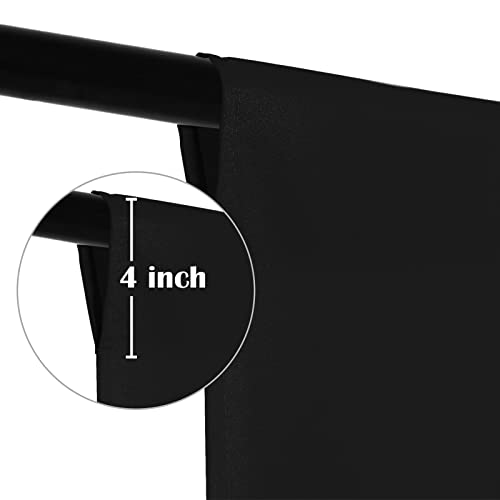 Sugargirl Black Backdrop Background for Photography, 8X10FT Photo Backdrop Black Screen Photo Booth Backdrop for Photoshoot Party Video(1 Panel) - Image 3
