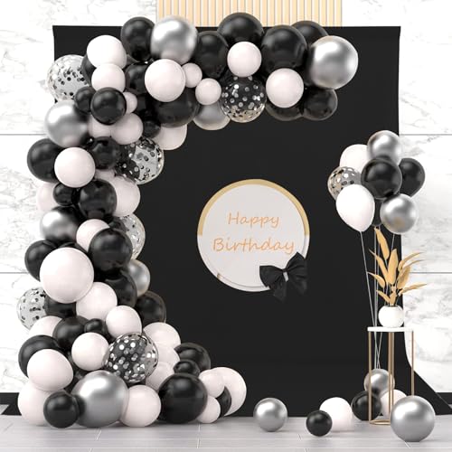 Sugargirl Black Backdrop Background for Photography, 8X10FT Photo Backdrop Black Screen Photo Booth Backdrop for Photoshoot Party Video(1 Panel) - Image 4