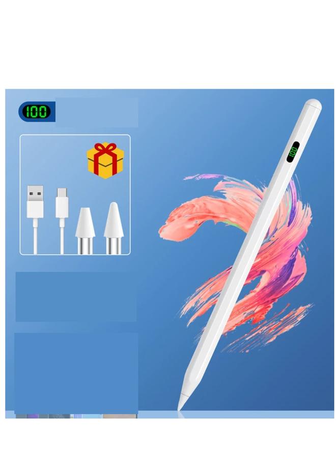 بروماس قلم شاشة مع شاشة عرض نسبة البطارية ومغناطيس للتركيب على iPad، متوافق مع أجهزة Apple iPad / iPad Pro / iPad Air إصدارات 2018 والإصدارات الأحدث - Image 2