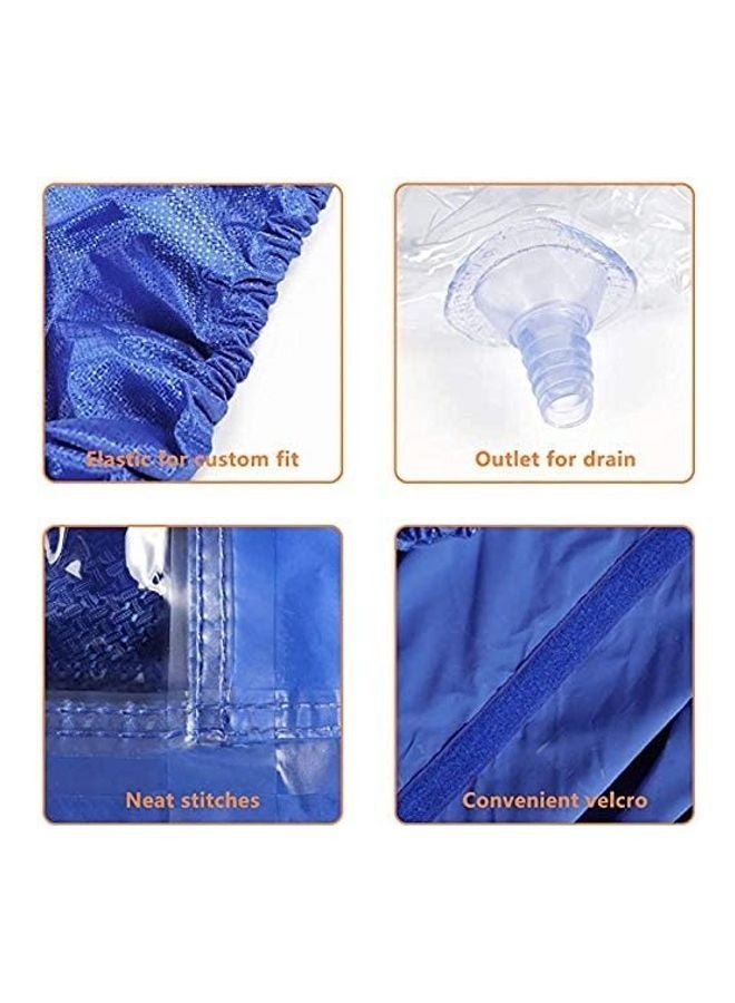 PEI  AN Waterproof Air Conditioner Cleaning Cover Blue  - Image 4