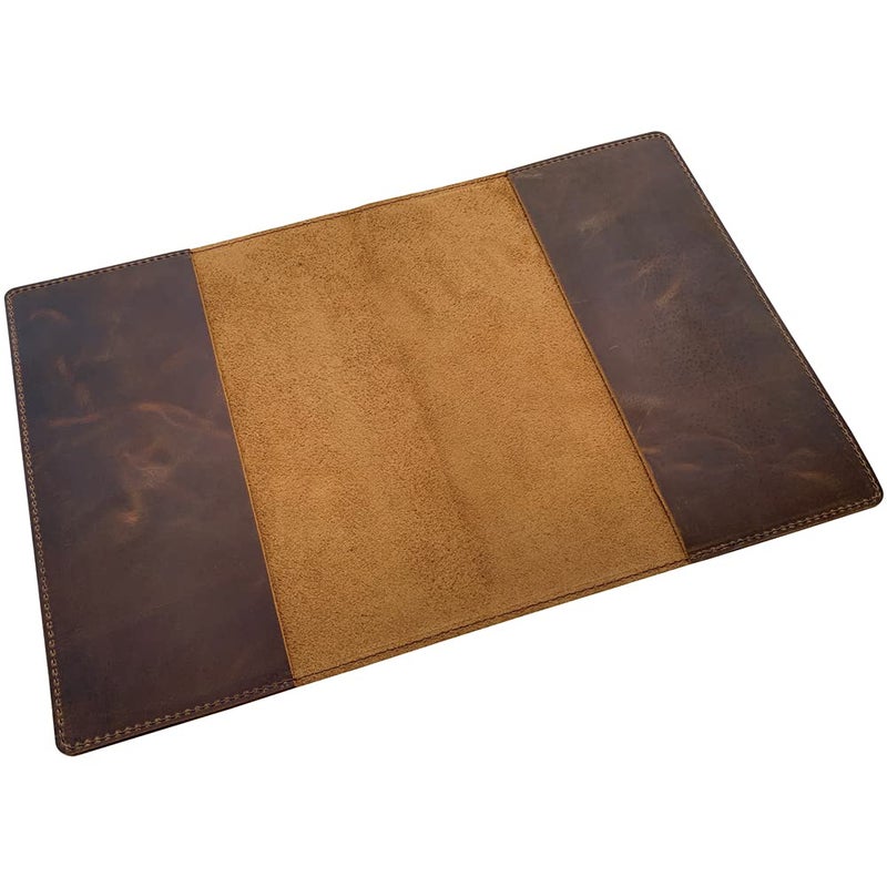 Fan&Ran Leather Journal Cover for Moleskine XL and 7.5"x9.75" Composition Notebooks, Bourbon Brown 8.25"x10.5" - Image 4