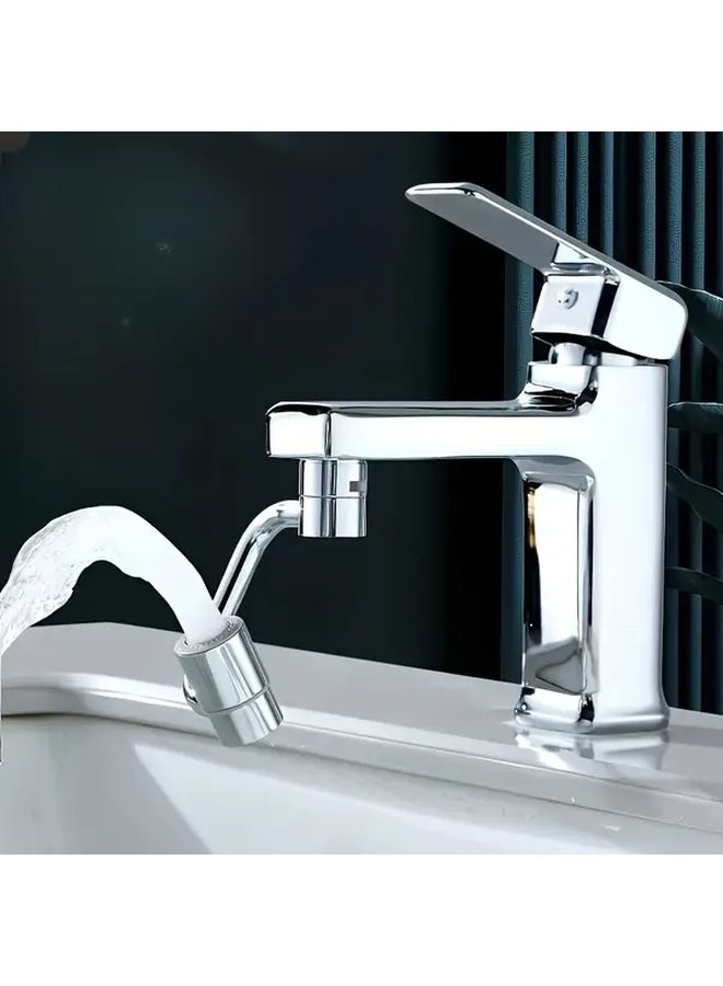 U Shaped Foamer High Arc Faucet Extender With Splash Guard Chrome for Bathroom Sinks - Image 1