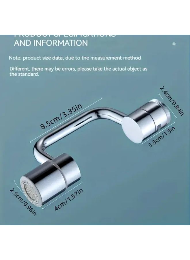 U Shaped Foamer High Arc Faucet Extender With Splash Guard Chrome for Bathroom Sinks - Image 3