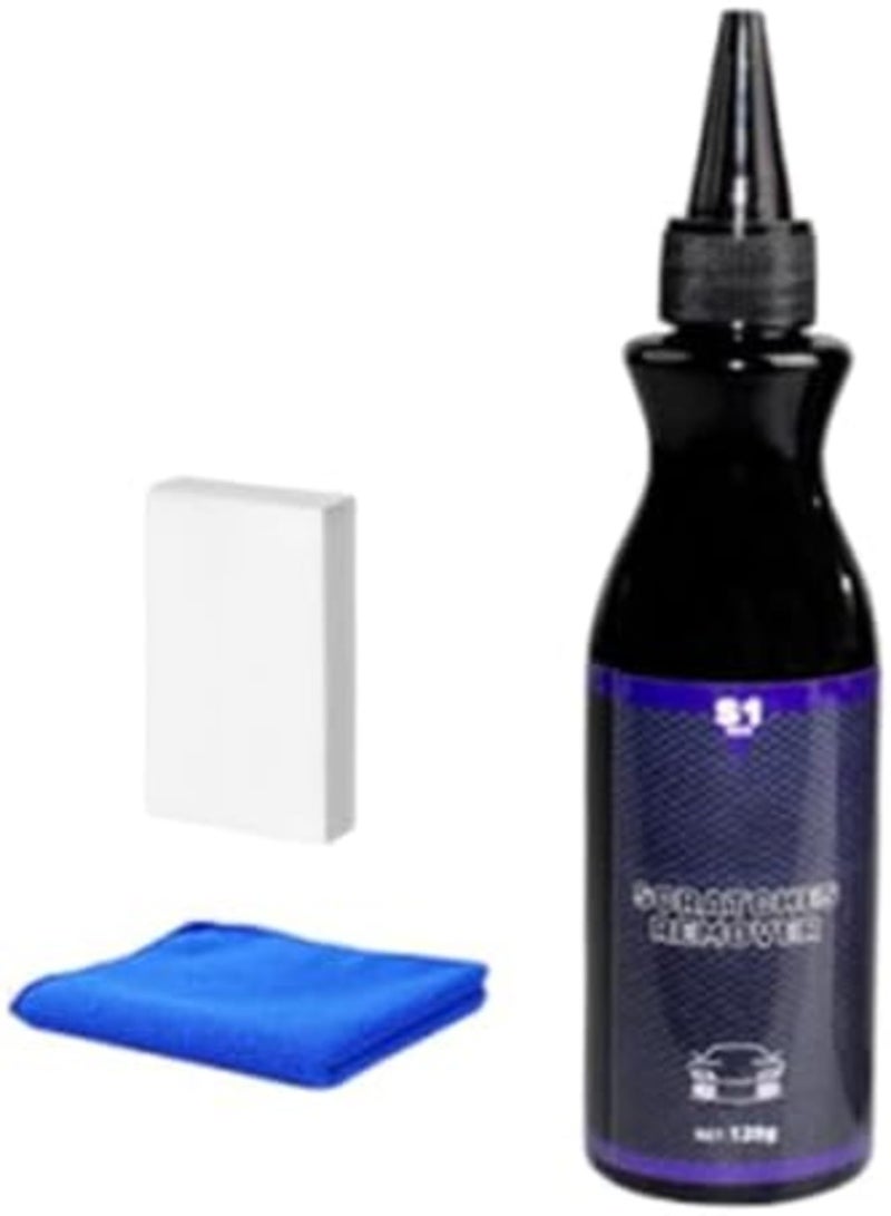 SYOSI Car Scratch Wax Set with Scratch Removal Wax, Shine Paint Restorer Polish, Includes Wipe & Sponge, Compact Travel-Ready Kit for Auto and Truck Paint Care, Quick and Easy Use for Car Surface Repair - Image 1