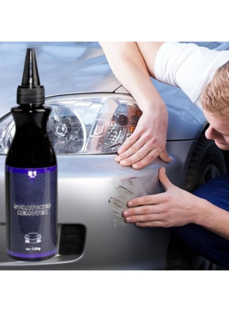 SYOSI Car Scratch Wax Set with Scratch Removal Wax, Shine Paint Restorer Polish, Includes Wipe & Sponge, Compact Travel-Ready Kit for Auto and Truck Paint Care, Quick and Easy Use for Car Surface Repair - Image 4