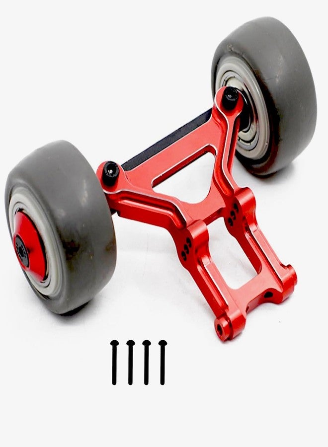 MOSHNOLY Aluminum RC Wheelie Bar Set for Arrma 6S 1/8 Kraton/Notorious/Outcast/Talion/Typhon 6S BLX RC Car Upgrade Parts, Front Stand Up Wheel Upgrades Replacement of #AR320366-Red - Image 1