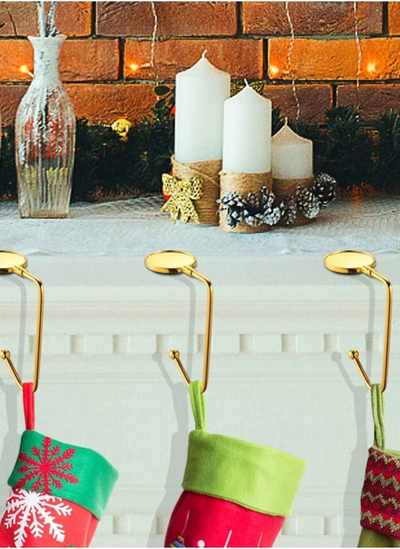 SYOSI Hook Hanger Metal Bag Safety Grip Clips Mantel Hooks Stocking Holders Stockings Clip for Table Party Decoration  - Image 4